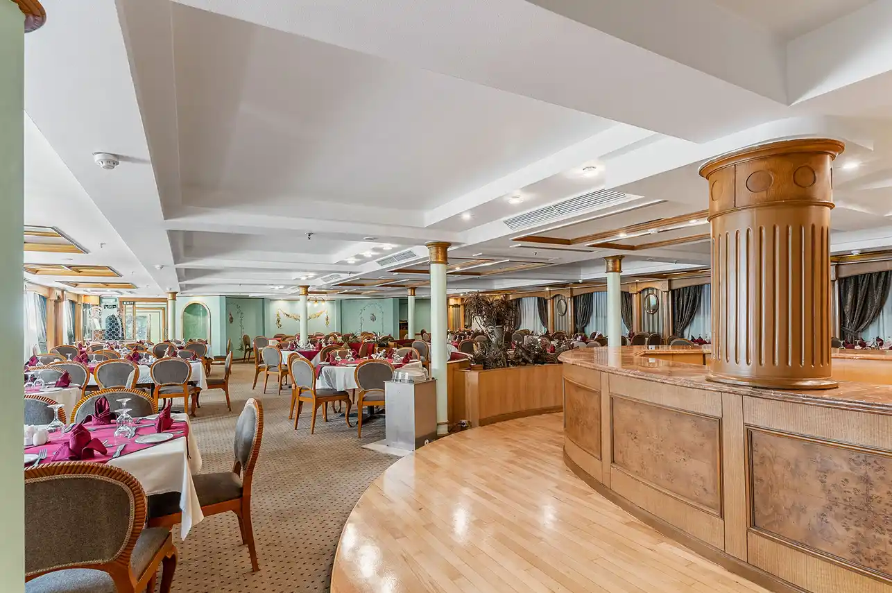 Restaurant aboard the MS Monaco Nile Cruise Nile cruise